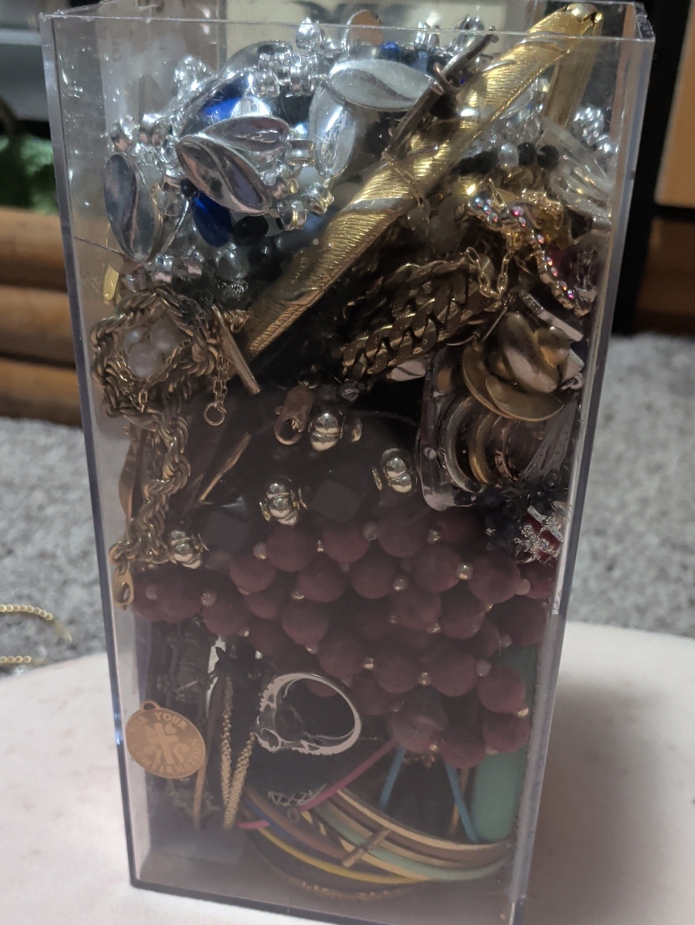 Huge Surprise Jewelry For Crafts, Some Wearable, Resale, Junk, Lot!